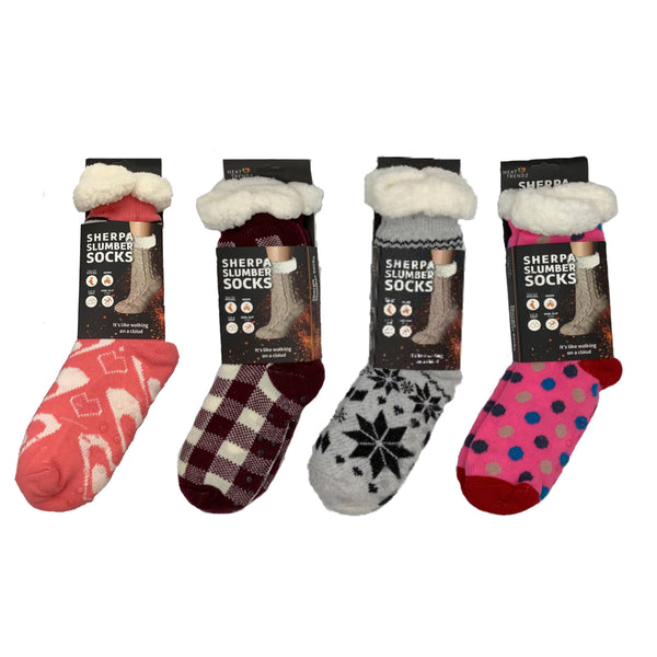  Non Slip Socks Womens Slipper Socks For Women Grippers Warm  Fuzzy Socks Soft Microfiber Thick Socks Crew Sleeping Socks For Cold Feet  Non Skid Winter Gripper Socks L 5/Solid Color