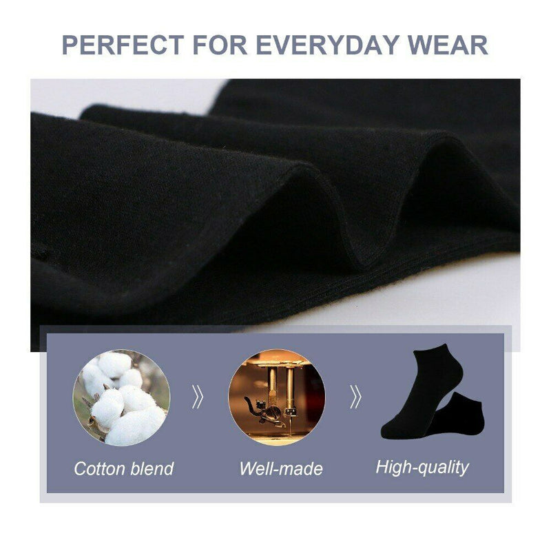 6-12 Pairs Women's Cotton Crew Socks Classic Black Color Stripe Casual Size 9-11