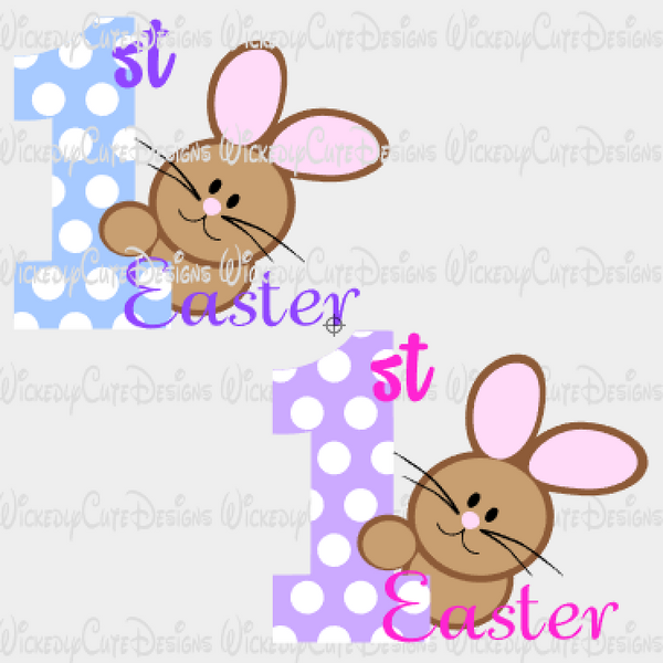 1st Easter SVG, DXF, EPS, PNG Digital File - Wickedly Cute ...