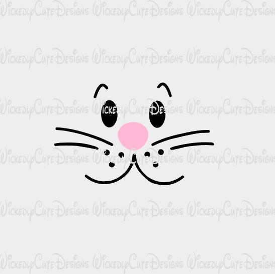 Download Boy Bunny Rabbit Face Svg Dxf Eps Png Digital File Wickedly Cute Designs
