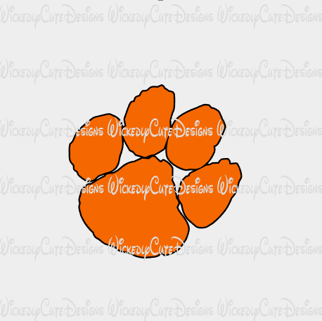 Download Tiger Paw SVG, DXF, EPS, PNG Digital File - Wickedly Cute ...