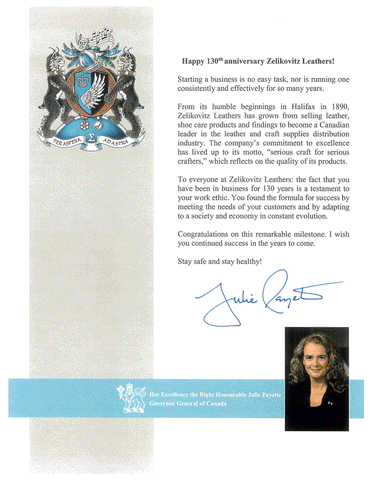 Greetings from Governor General on 130th Anniversary