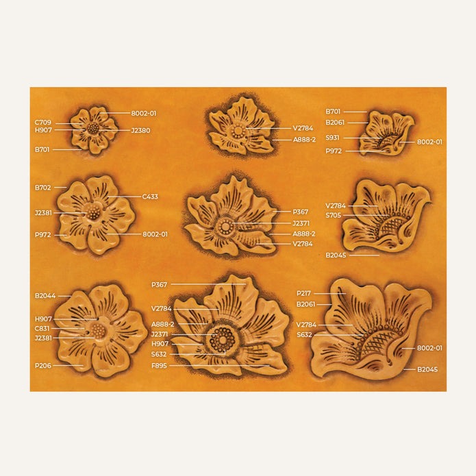 MakerAid® Flowers #2 Easy Trace Reusable Pattern