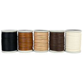  Wooqu Waxed Linen Thread Set, 10 Colors, 10 Yards Each