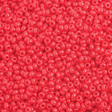 10/0 Opaque Medium Red Czech Seedbeads 40 gram Bag