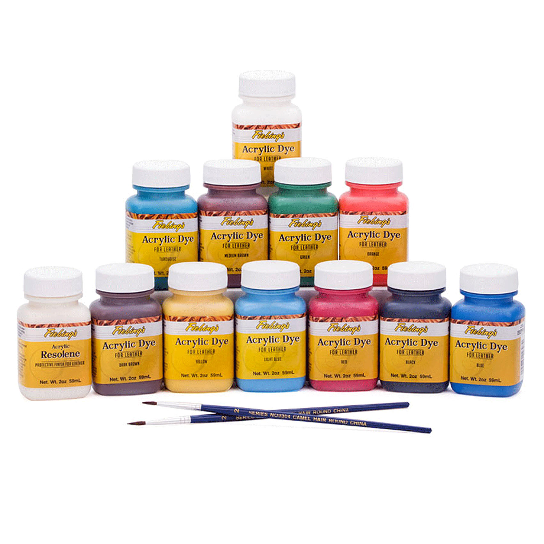 Fiebing's Acrylic Leather Dye Pack - 11 