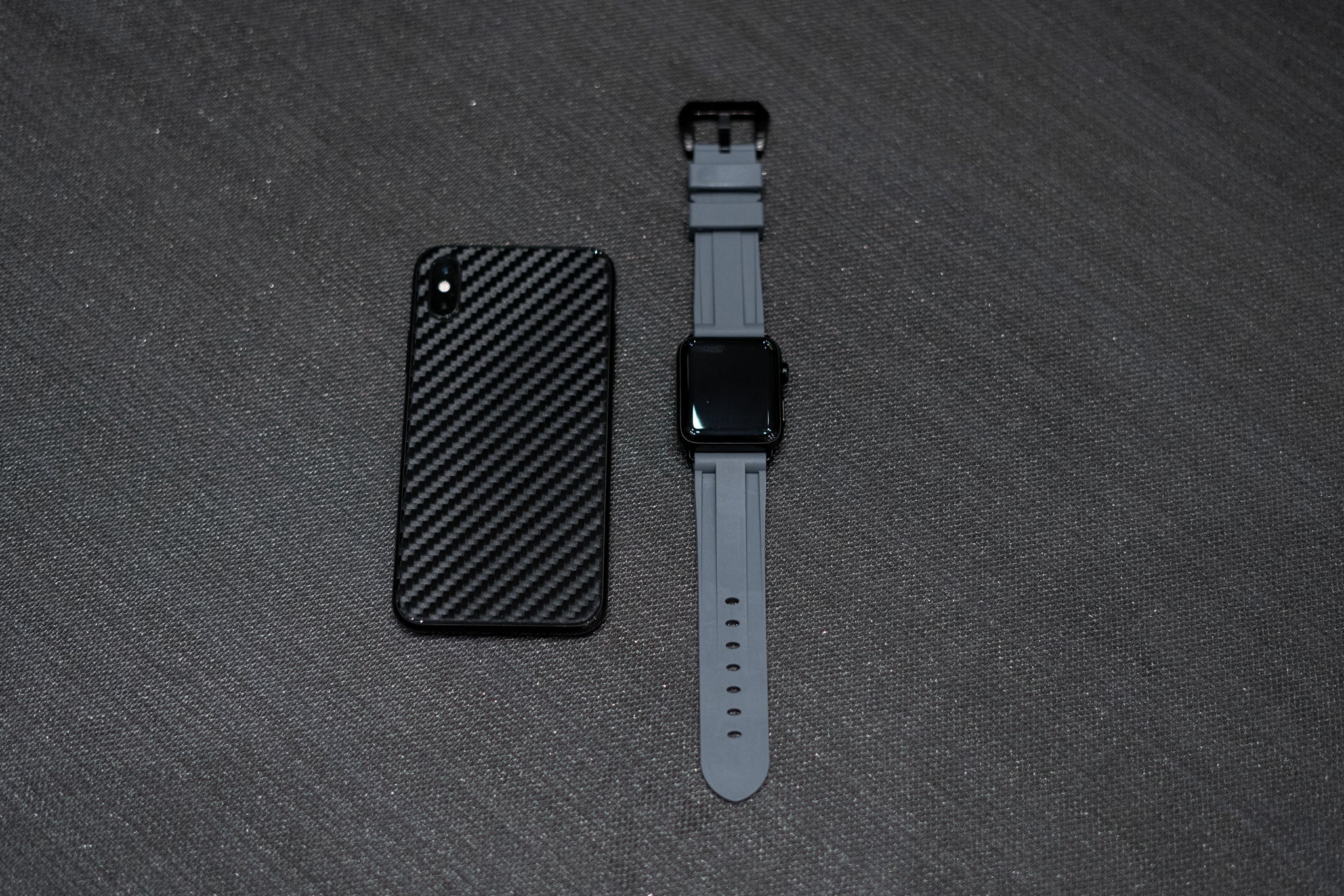 Grey Rubber Apple Watch Strap – Le Luxe Straps