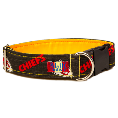 Kansas City Chiefs Dog Collar and Leash