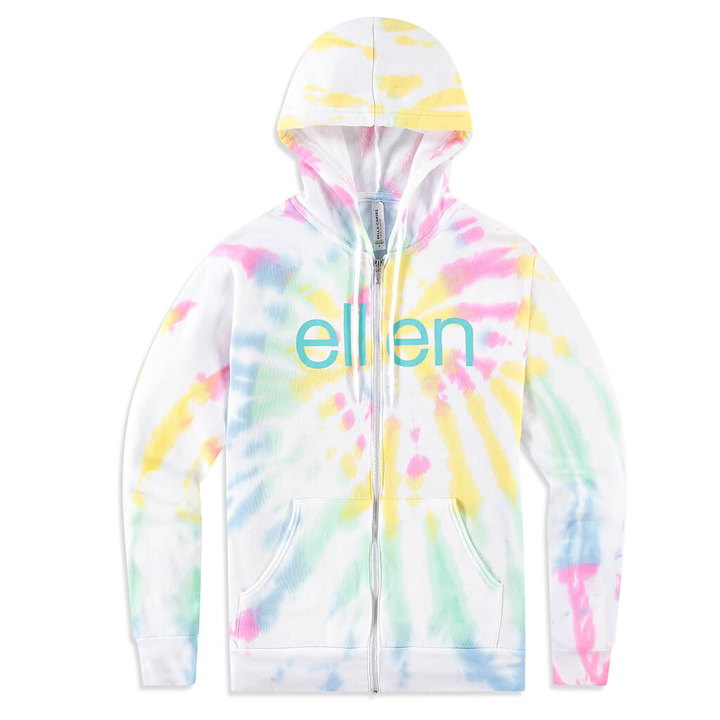 tie dye zip up