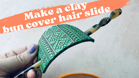 make a polymer clay bun cover