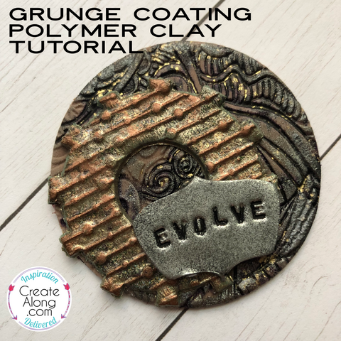grunge coating with colorfuze enamel polymer clay tutorial