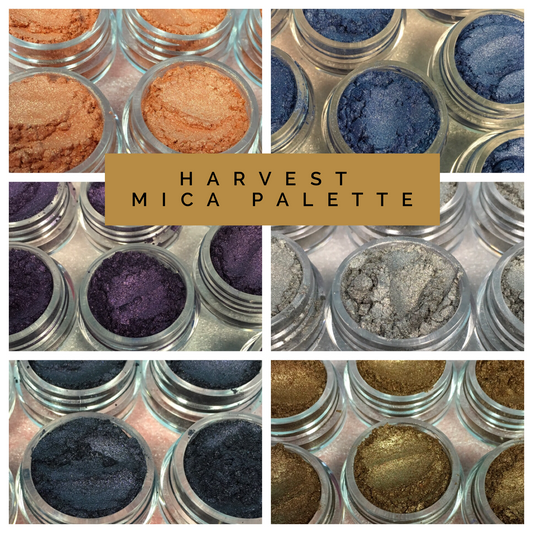 Pigments Palette Mica Powders Harvest for Polymer Clay, Art Jewelry and Mixed Media Shimmer - Polymer Clay TV tutorial and supplies