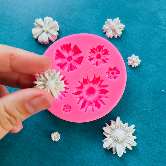 Mini Flowers Plunger Cutters for Polymer Clay, Art Jewelry, Mixed-Media and More