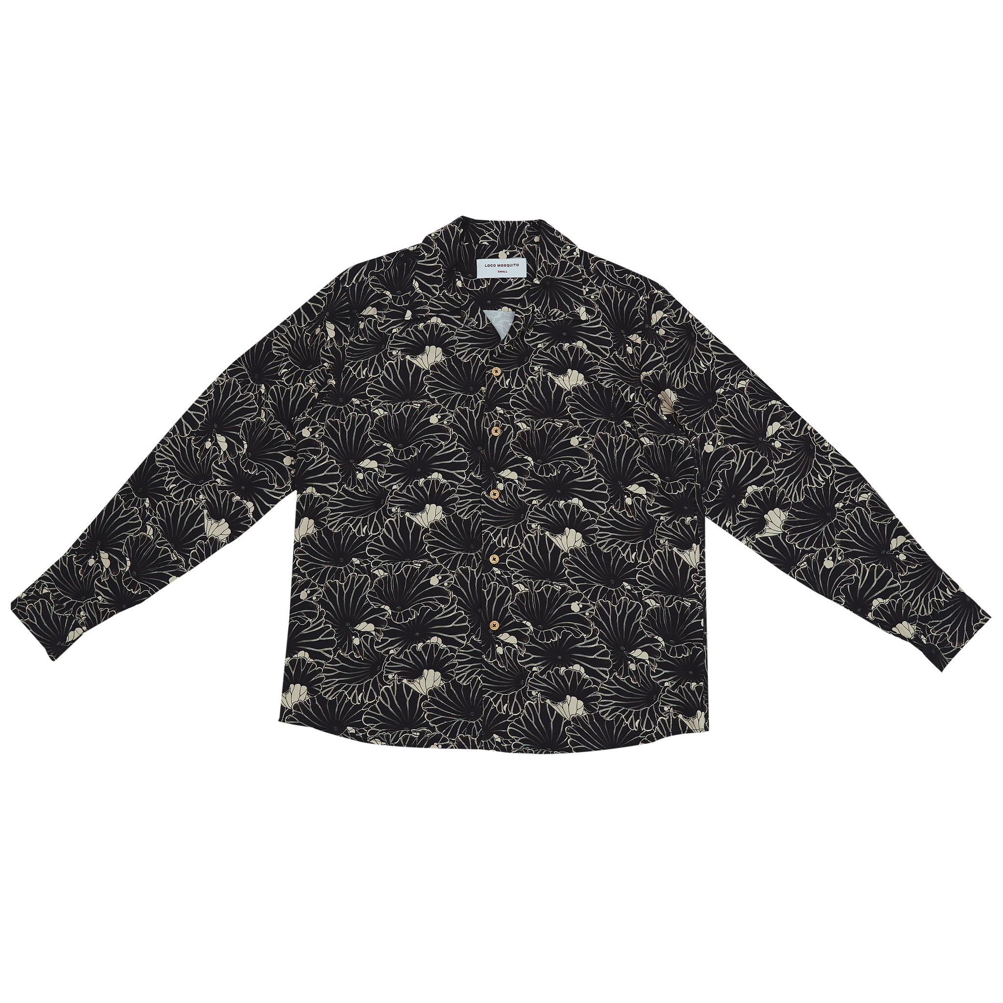 [UNISEX] GAKKIN X LOCO MOSQUITO JAPANESE LOTUS LONG SLEEVE SHIRT