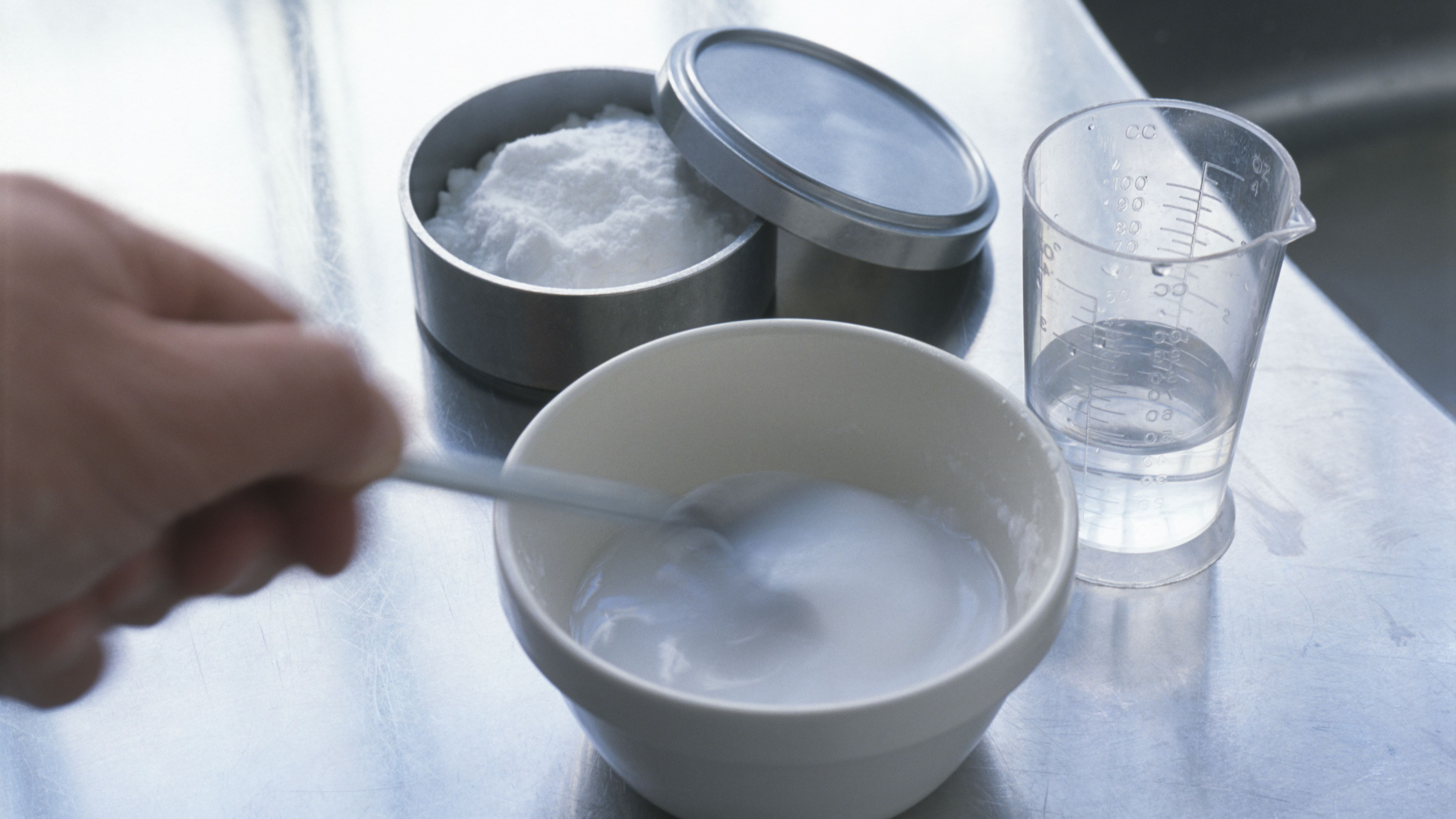 Baking soda and water paste is a very common natural remedy.