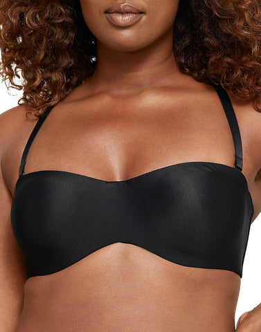 Lilyette by Bali Tailored Strapless Minimizer Bra_Black_34D at