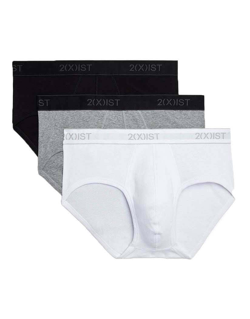 2xist Men's Cotton 3-Pack Contour Pouch Brief 020303