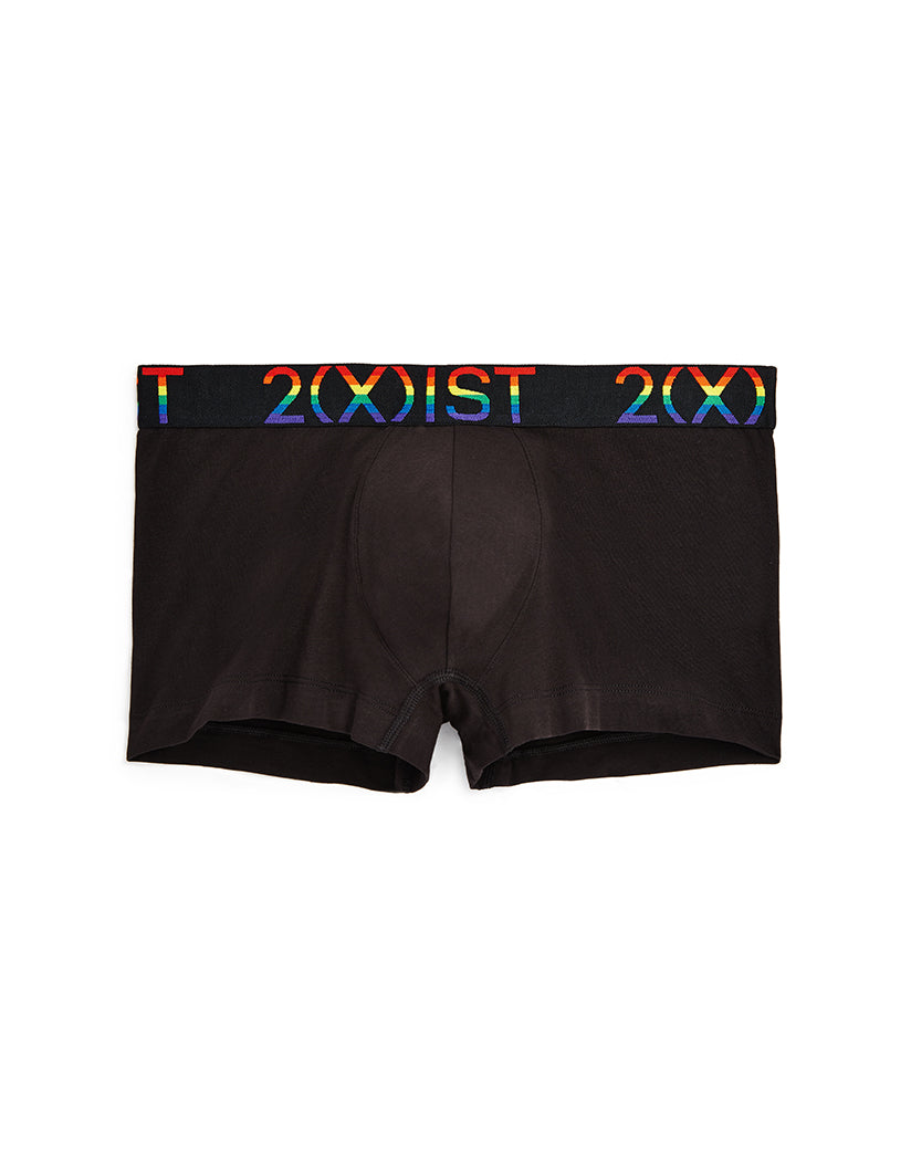 black trunk with rainbow logo wasitband