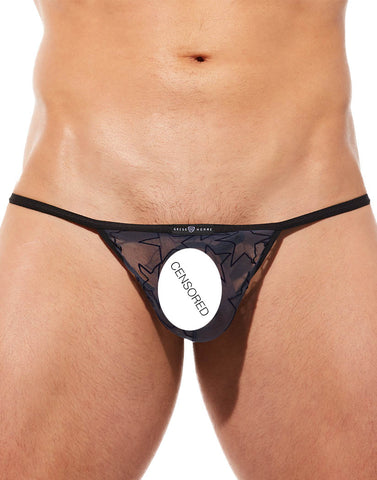 Sexy Men See-through Lingerie Seamless Panties Briefs Sheer Mesh Pouch  Underwear