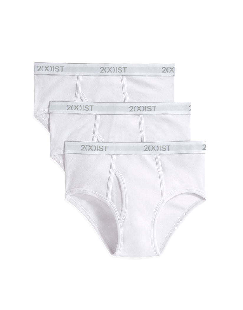 2xist Men's 3-Pack Essential Core Fly-Front Brief 020039