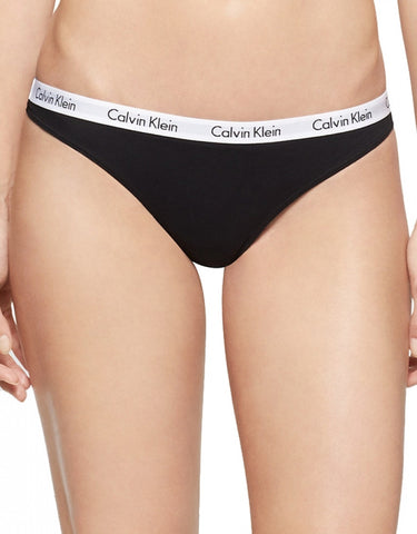 Calvin Klein Underwear Women's Radiant Cotton Thong, White, Large 