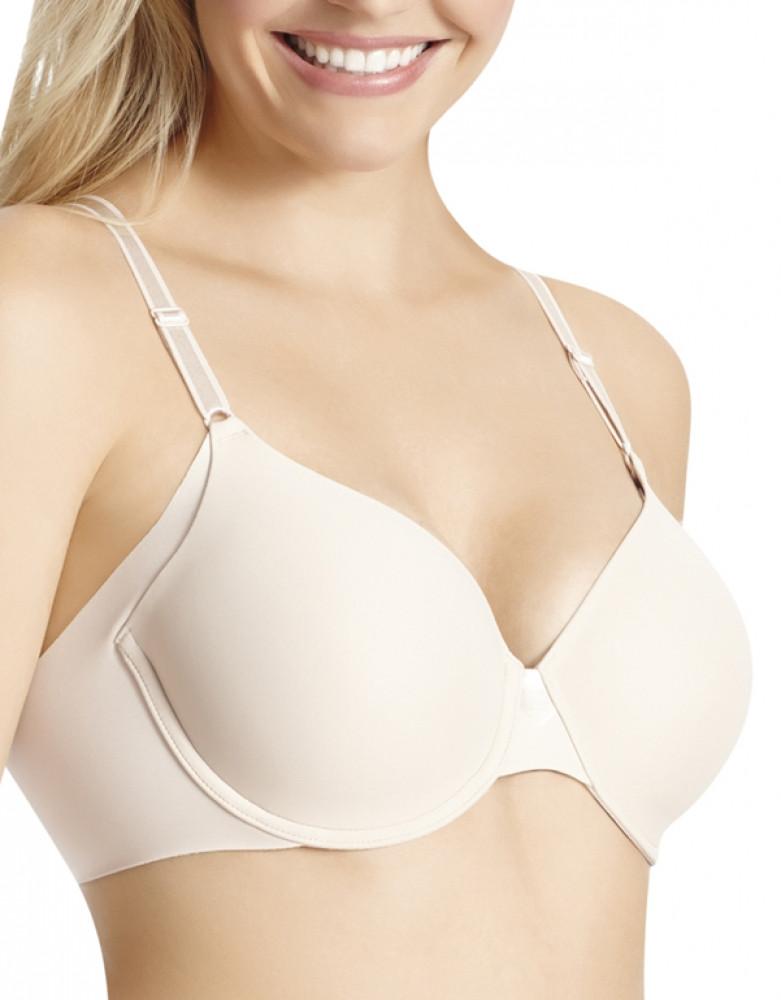 Olga Women's No Side Effects Underwire Contour Bra, White, 44C at