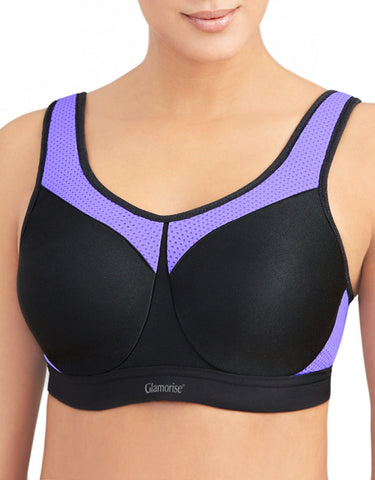 Glamorise Women's Magic Lift Front Close Posture Back Bra Black