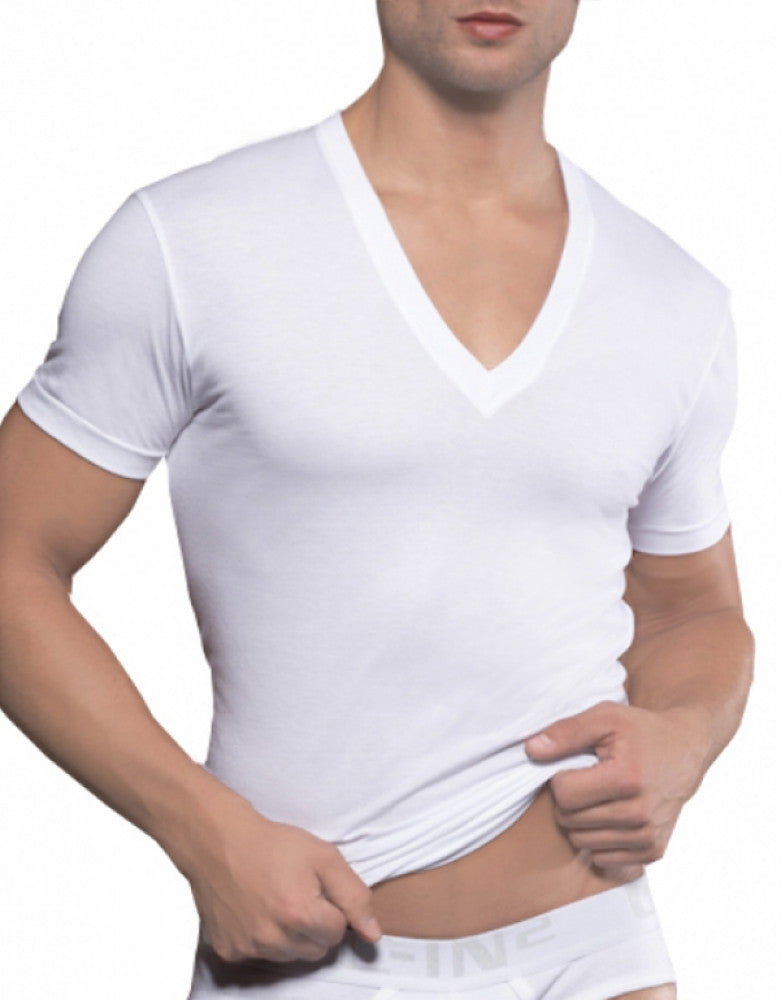 calvin klein deep v neck t shirt mens