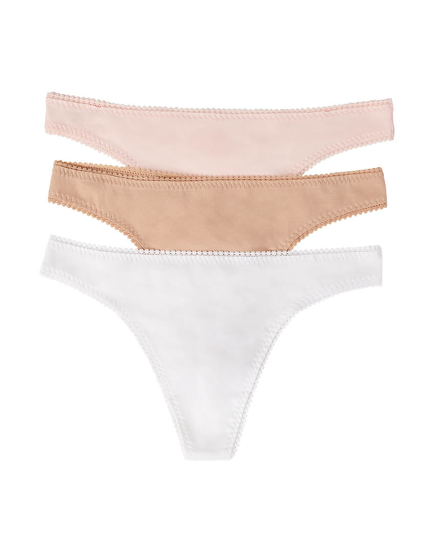 Cabana Cotton Seamless Hi Cut Brief Underwear - White – On Gossamer
