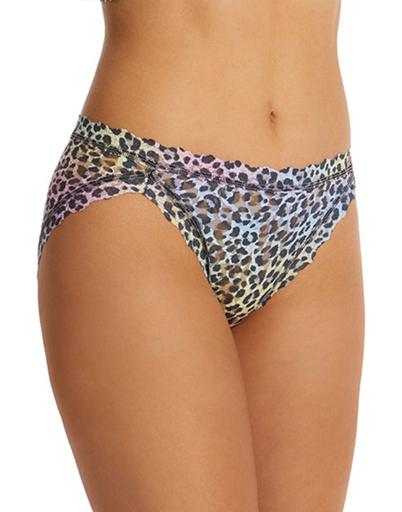 rainbow leopard print bikini panty for women
