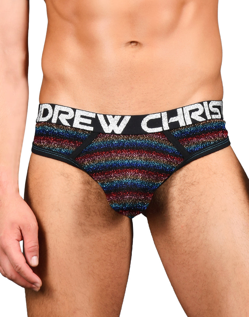 Rainbow glitter mens thong