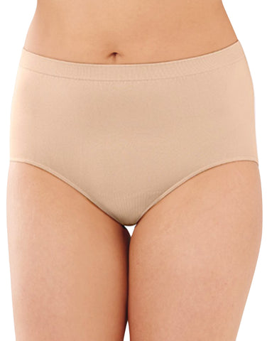 SALE New Bali Comfort Revolution Seamless Microfiber Nylon Brief Panty 6/7  8/9