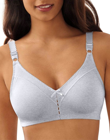 Bali 3036 Cotton Double Support Wirefree Bra Size 36b Heather Gray for sale  online
