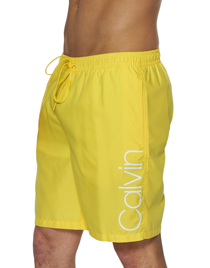 yellow calvin klein shorts