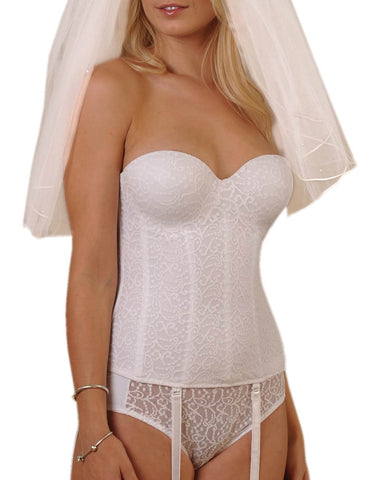 Carnival Full Coverage Lace Strapless Bra Ivory 123