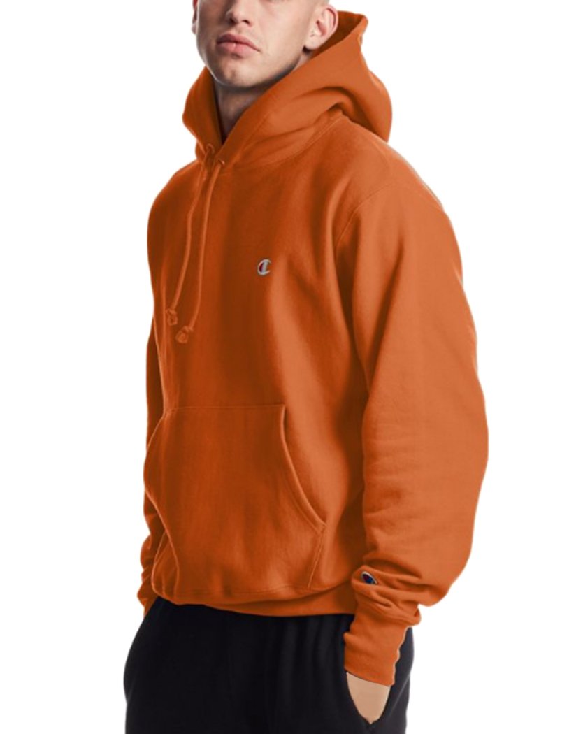 orange champion hoodie for men