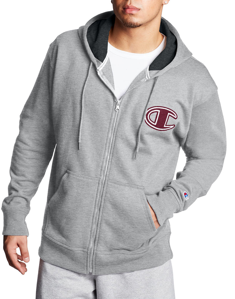 champion men's zip hoodie