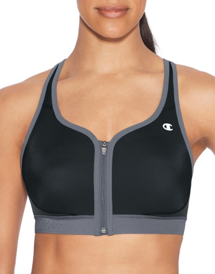 champion the absolute zip sports bra