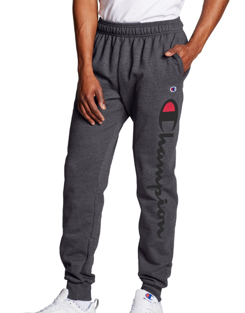 champion men's powerblend fleece joggers