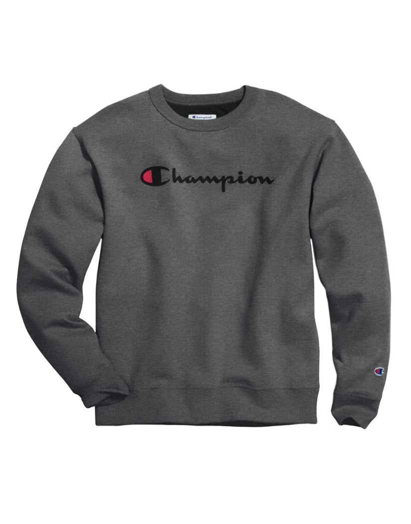 Champion Mens Powerblend Crew Script 