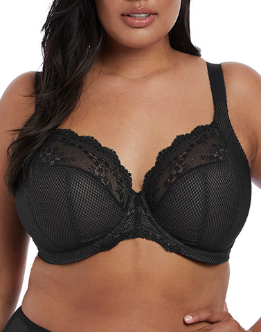 Elomi Women's Bijou Underwire Banded Moulded Bra (46DD) Black : :  Clothing, Shoes & Accessories
