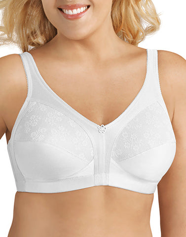 Glamorise COMFORT LIFT Bra 50C (WIRELESS) Support ~Soft Airy Lace