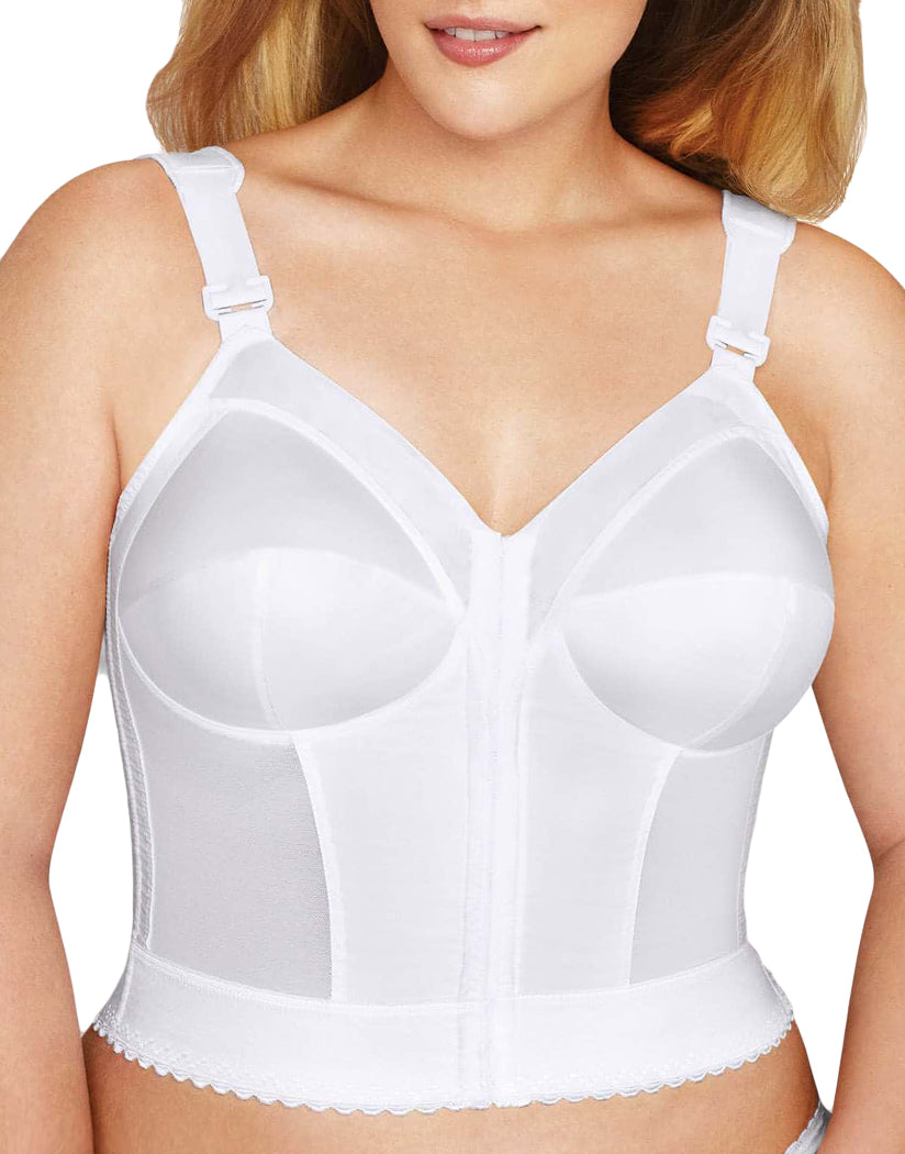 Exquisite Form 5107530 Front Close Longline Posture Bra 42 B White 42b for  sale online