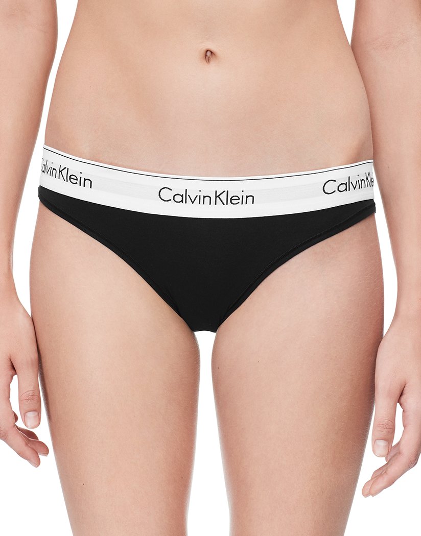 forurening grit vare Calvin Klein 173404 Womens Underwear Modern Cotton Bikini Brief Black Size  Large for sale online | eBay