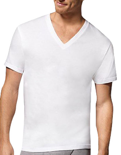 Hanes Men 6-Pack Tagless V-Neck T-Shirts 777VP6