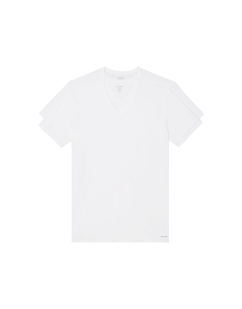 calvin klein cotton stretch v neck