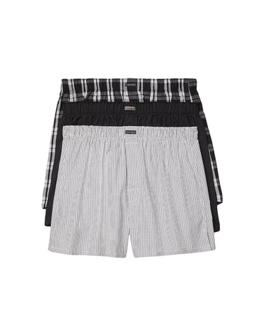 Calvin Klein 3 pack cotton classic knit boxers in white