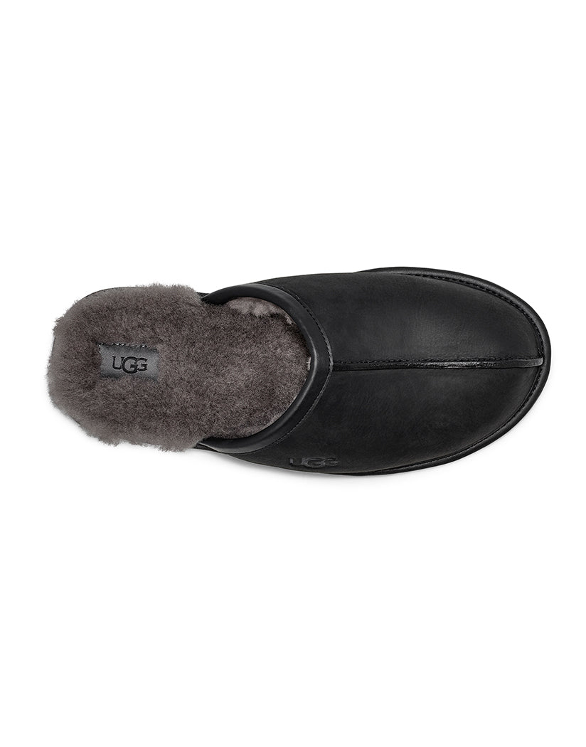 ugg leather scuff slipper