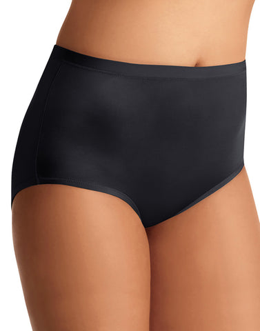 Vanity Fair ~ BRIEF Underwear Panties 3-Pairs Nylon Black Tan