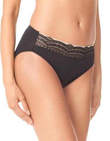 Warners Womens M6 med Hi-Cut Lace Waist Underwear Panties Ultra Soft Blend  comfy for sale online